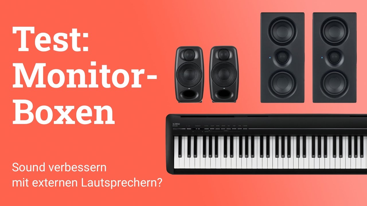 Stagepiano-Sound verbessern mit Monitorboxen? Klangvergleiche