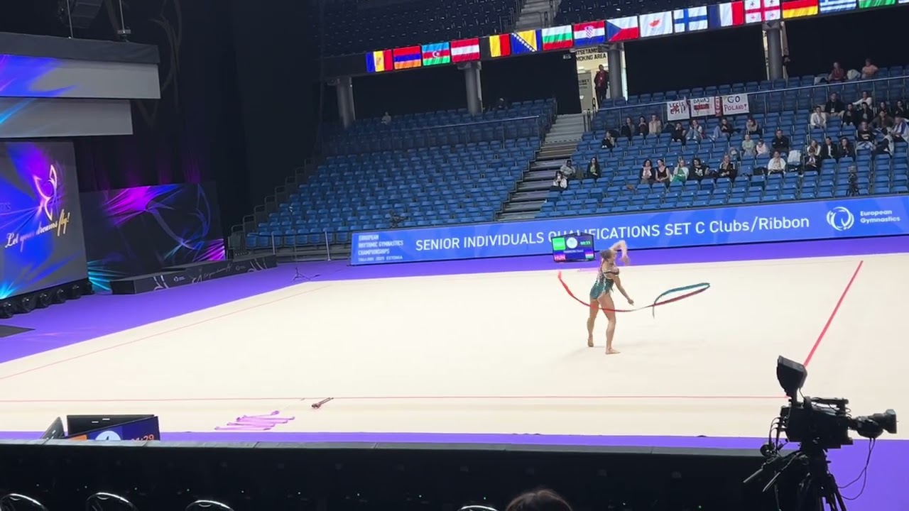European Rhythmic Gymnastics Champions 2025- Fanni Pigniczki (HUN) Qualification Ribbon