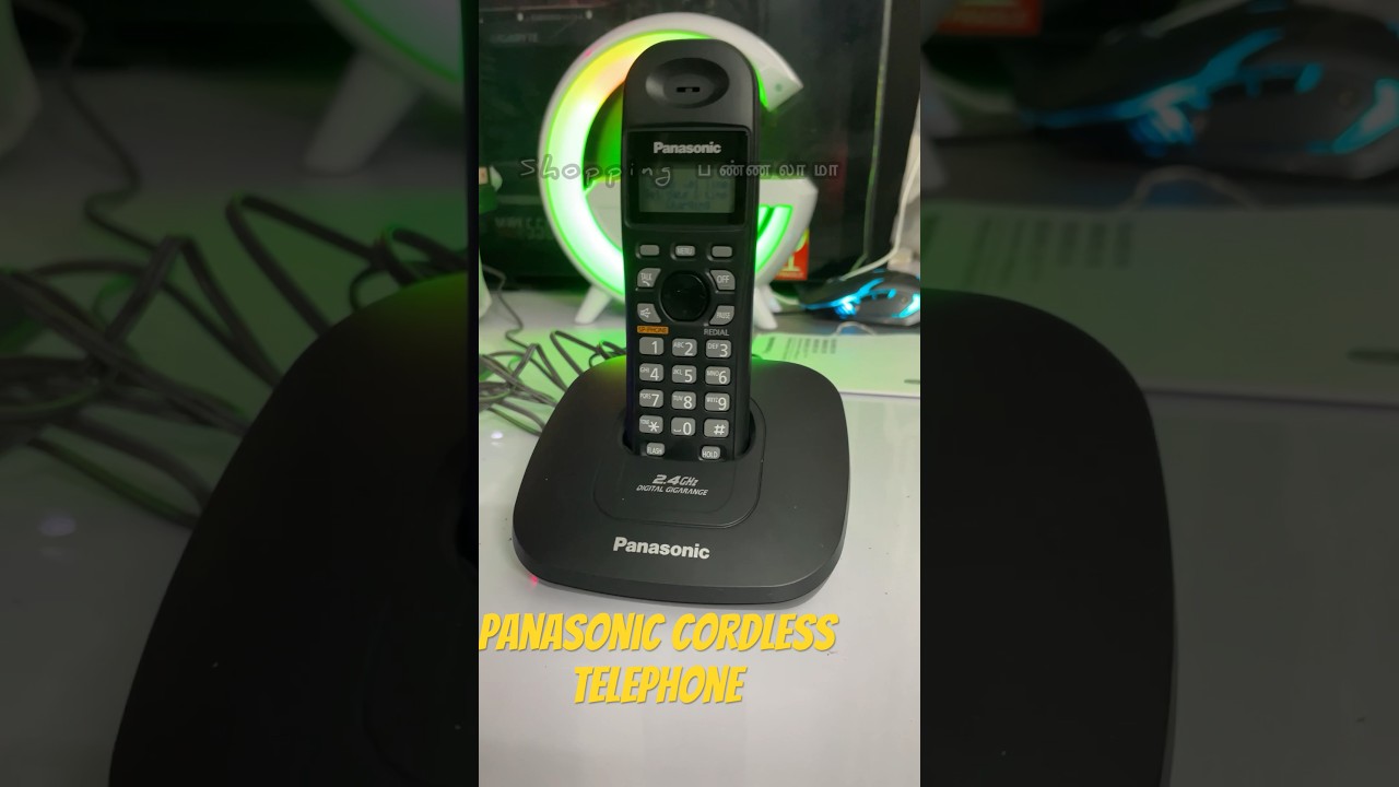 Panasonic Single Line Digital Cordless Telephone, Black KX-TG3611SXB and KX-TG3611SX