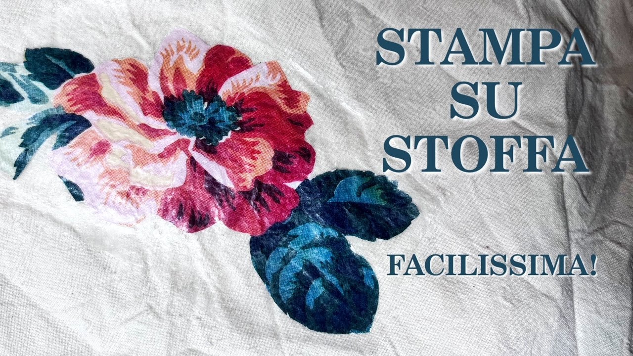STAMPA SU STOFFA FACILISSIMA! (Decorazione) Arte per Te