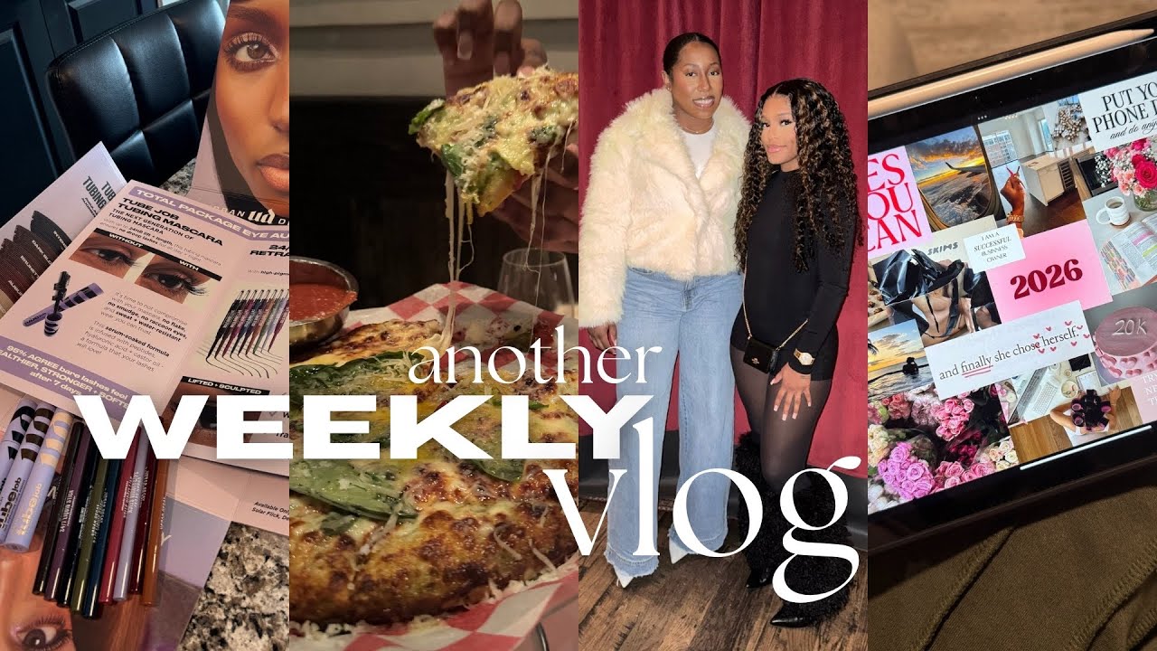VLOG: VISION BOARDS, GIRL DINNER, GETTING MY SPARK BACK W CONTENT, ALO FINDS, BDAY PLANS IN MOTION