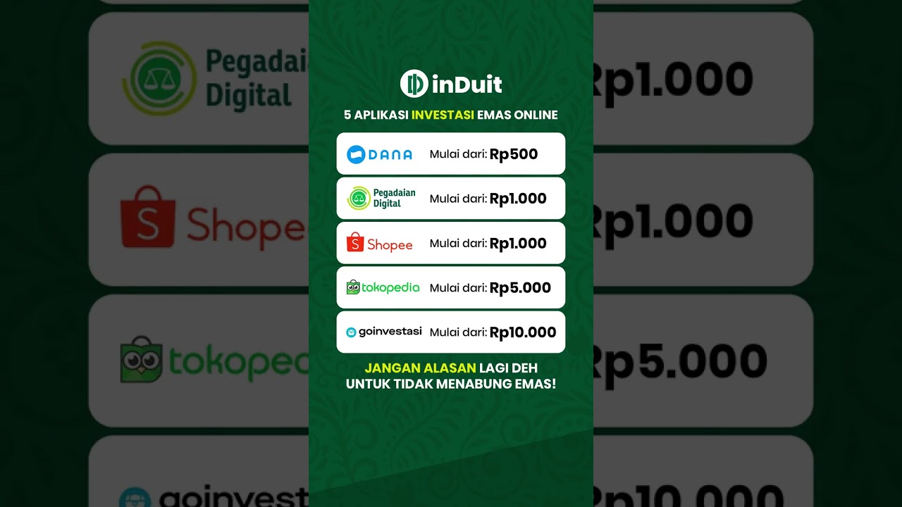 #induit #InvestasiEmas #EmasOnline #AplikasiInvestasi #InvestasiDigital #EmasDigital #AplikasiEmas
