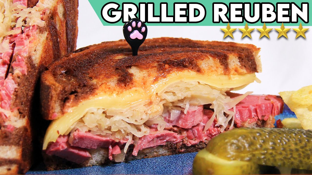 The BEST Grilled Reuben Sandwich with Homemade Russian Dressing!