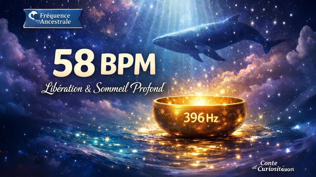 🪐 Fréquence 396Hz Libération | Musique Sommeil Bols Tibétains 58 BPM