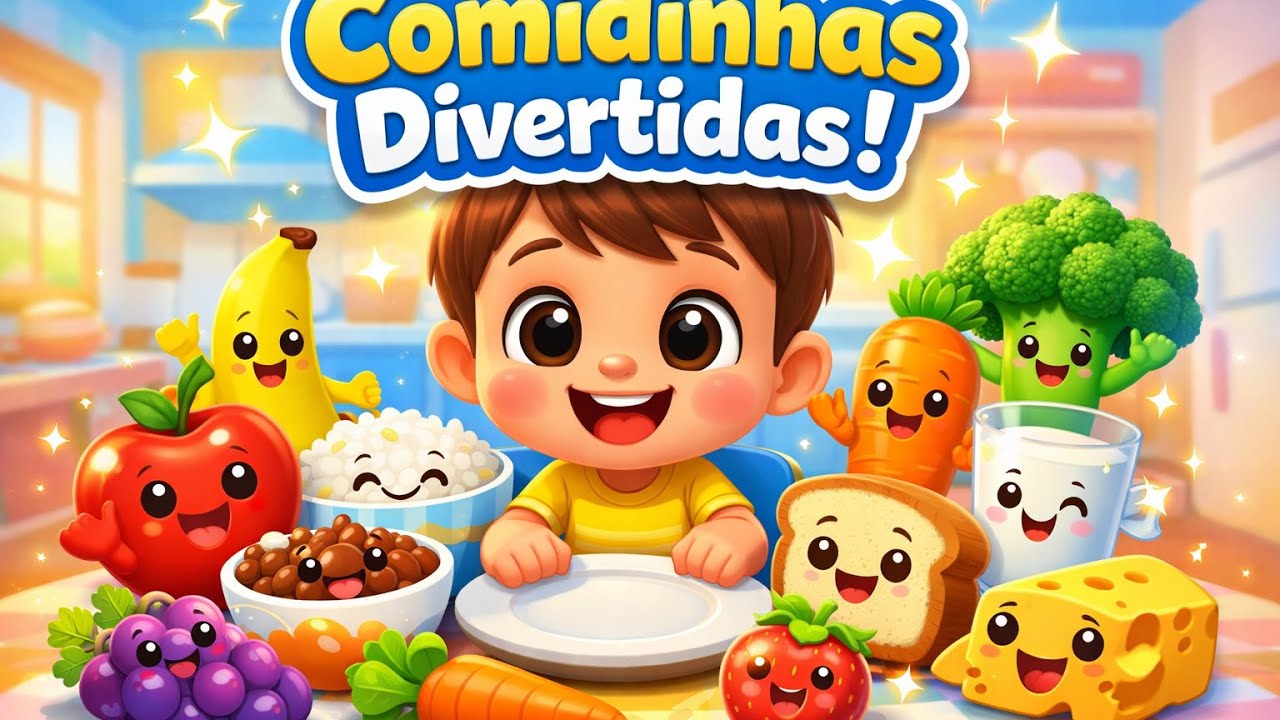 Comidinhas Divertidas 🍎🥦   A Música Que Ajuda a Criança a Crescer Saudável