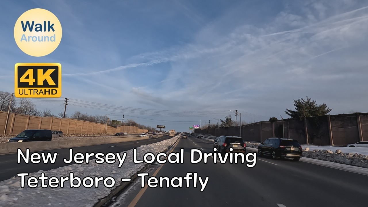 【4K60】 New Jersey Local Driving: Teterboro - Tenafly