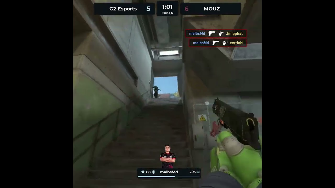 One Deagle three frags as malbsMd ABSOLUTELY destroys the round #esl #krakow #cs #cs2