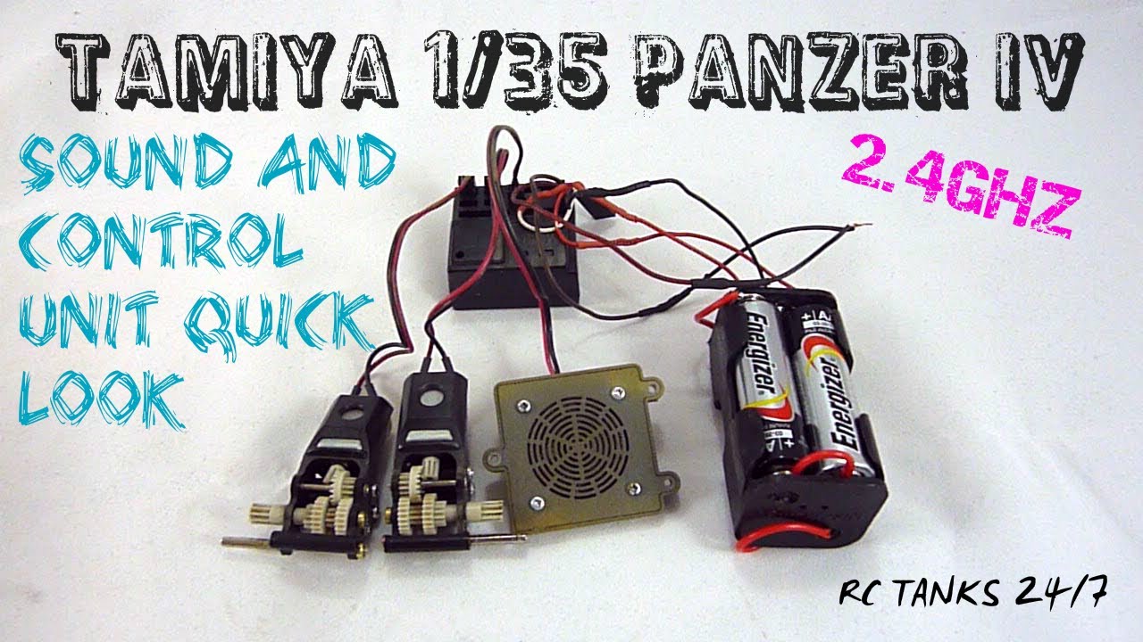 Tamiya Panzer IV 1/35 2.4ghz Sound & Control Demo