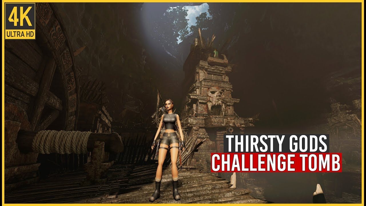Shadow of the Tomb Raider - Thirsty Gods Challenge Tomb Walkthrough (4K 60fps)