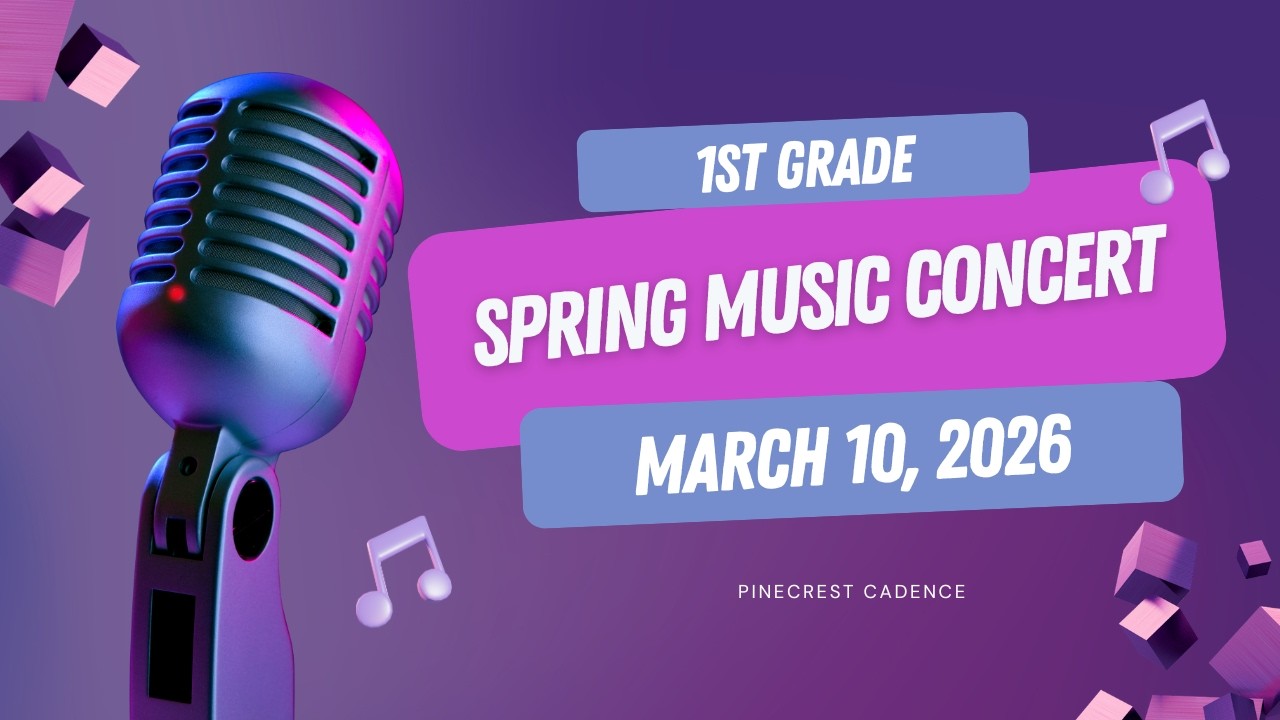 1st grade Spring Music Concert 2026