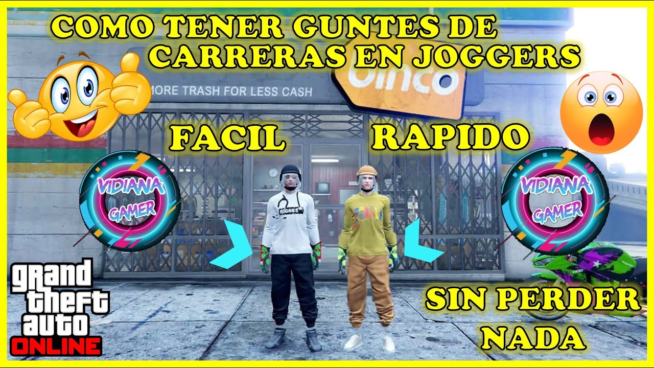 ✔💥TENER GUANTES DE CARRERAS EN CUALQUIER JOGGER GTAV ONLINE💥✔