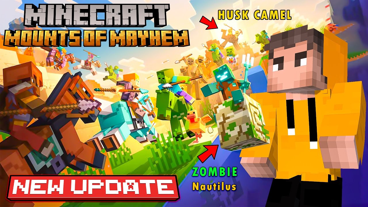 * NEW UPDATE * Minecraft Mounts Of Mayhem 😍 | Minecraft In Telugu