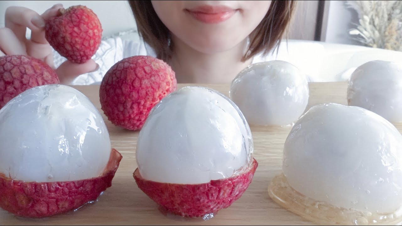 【咀嚼音】高級すぎる生ライチでライチ飴を作って食べる【ASMR/EATINGSOUNDS】