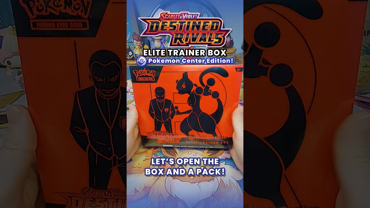 Destined Rivals POK&Eacute;MON CENTER ETB Unboxing and Pack 01!