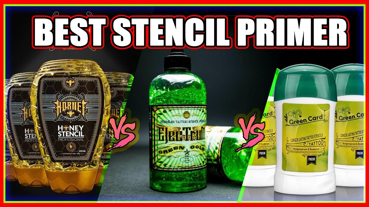 BEST STENCIL WIPE TEST: HORNET Stencil Honey VS Electrum VS Green Card Primer