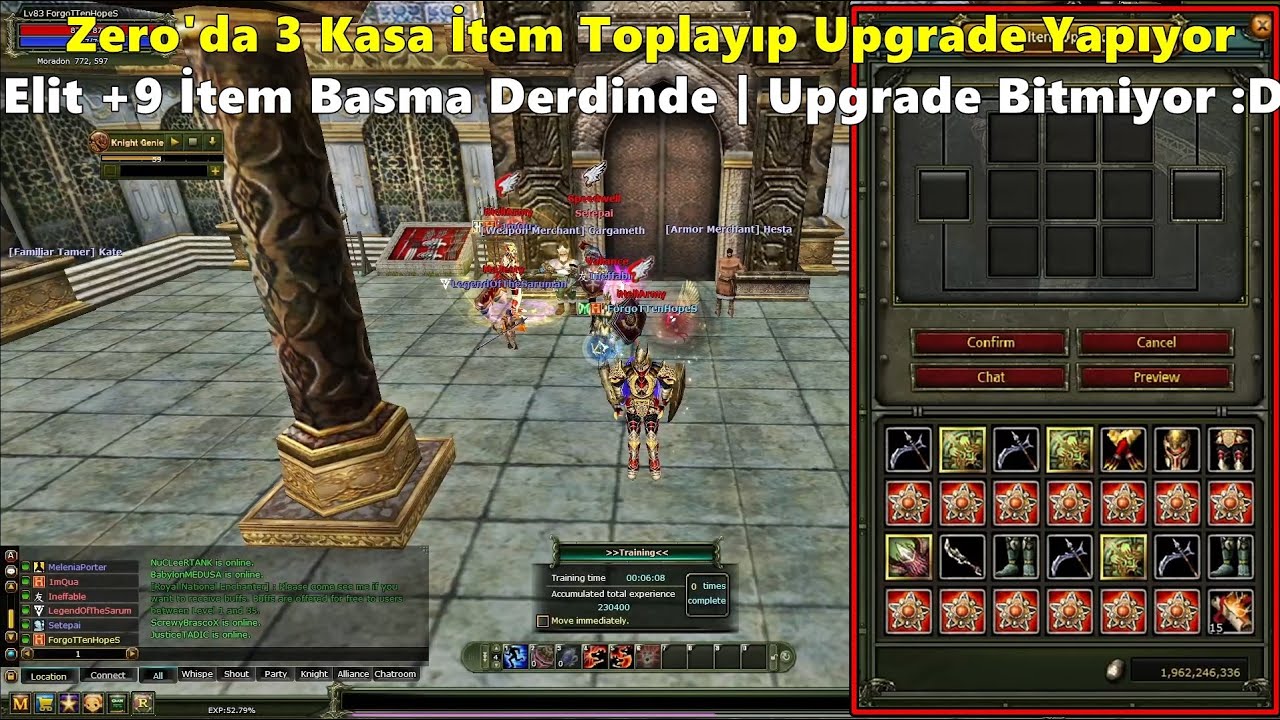 ForqoTTenHopeS - Zero'da 3 Kasa İtem Toplayıp | Elit +9 İtem Basmayı Deniyor! | Knight Online