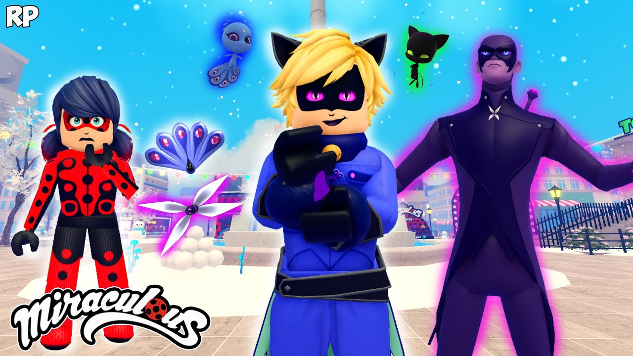 ADRIEN BECAME PEACOCK NOIR TURN EVIL NO MIRACULOUS RP - MIRACULOUS ROBLOX!