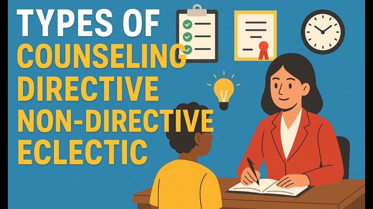 Types of Counseling: Directive, Non-directive, and Eclectic Counseling PE 8 (B) Odisha B.Ed #bedexam