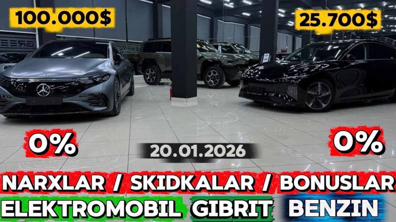 20.01.2026 ELEKTRAMOBIL-GIBRIT-BENZIN NARXLARI XAQIDA MALUMOT.NASIYA SAVDO BOR ☎️ 99 978 0777