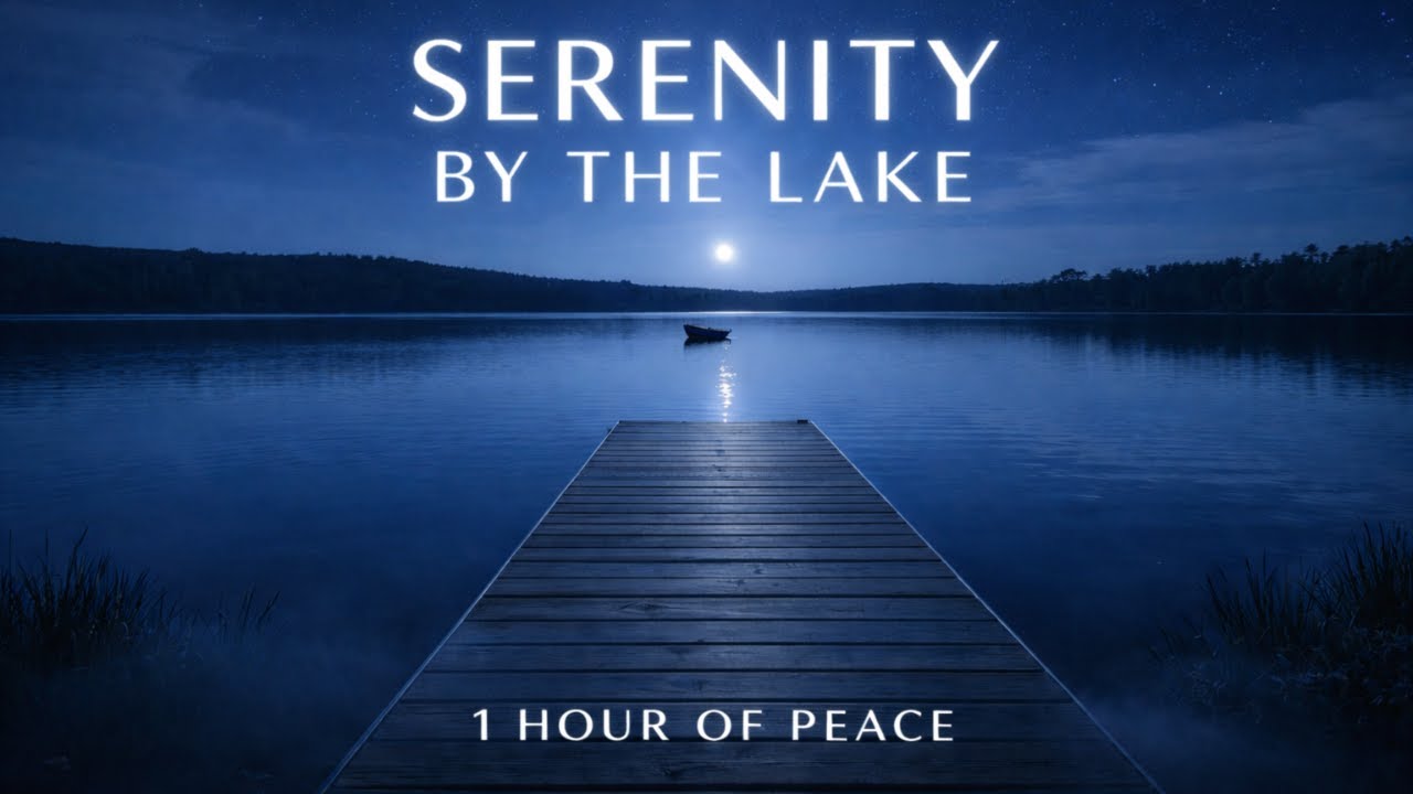 Serenity by the Lake | 1 Hour of Still, Peaceful Night Ambience
