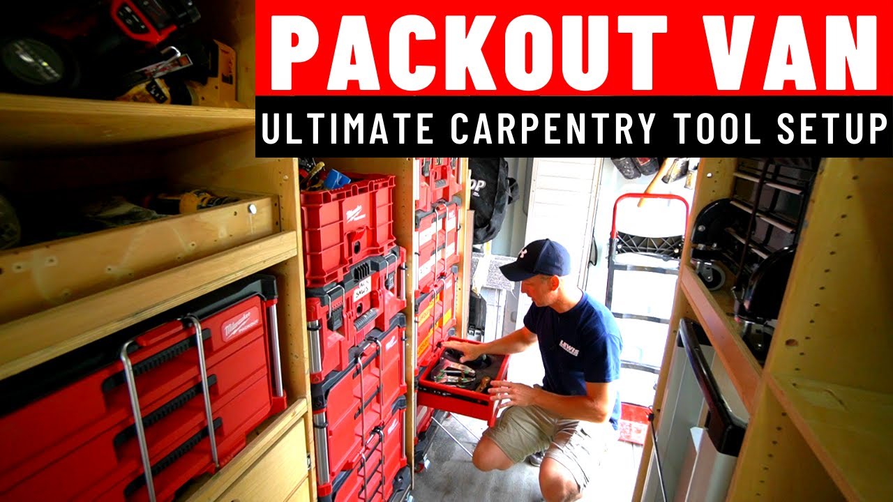 Packout Drawers!!! My Favorite Carpentry Work Van Setup Yet!!!