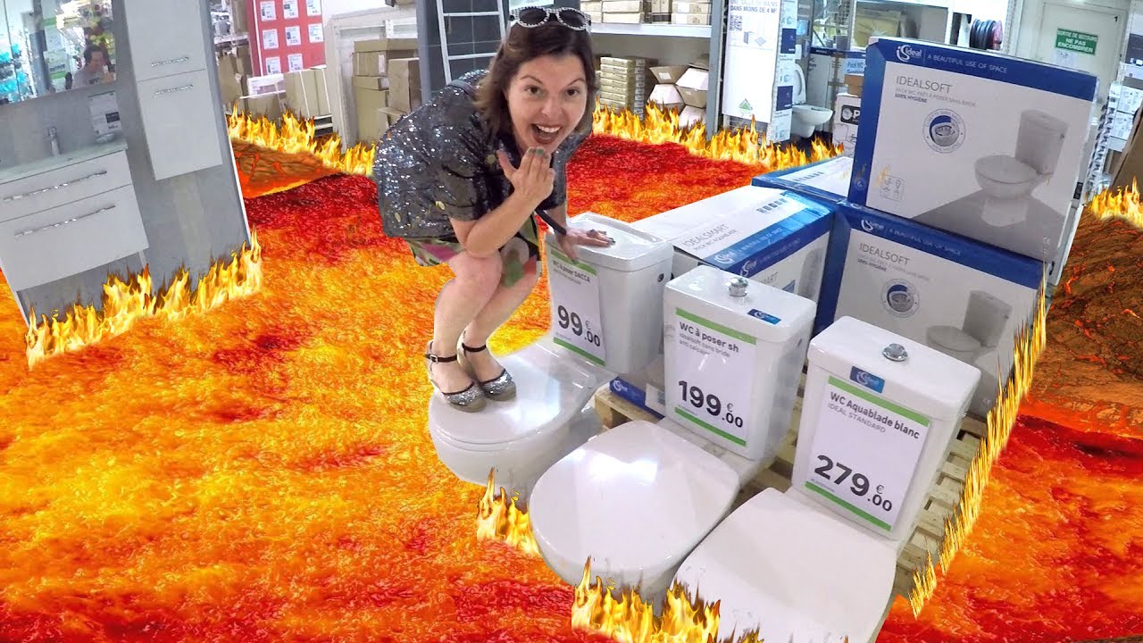 THE FLOOR IS LAVA CHALLENGE - LE SOL C'EST DE LA LAVE et LES PARENTS pris au PIÈGE 😀  Démo Jouets