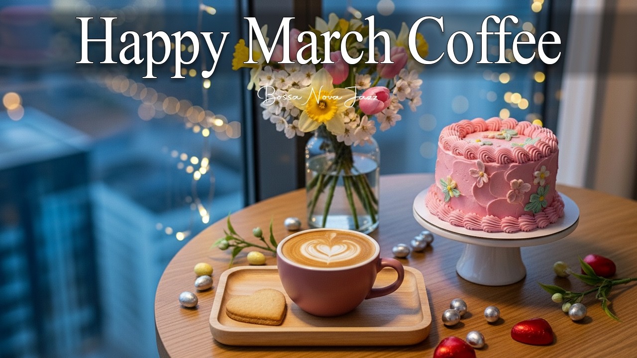 Happy March Coffee 🍰 Smooth Bossa Nova for Love, Coffee Time, and Romantic Moods