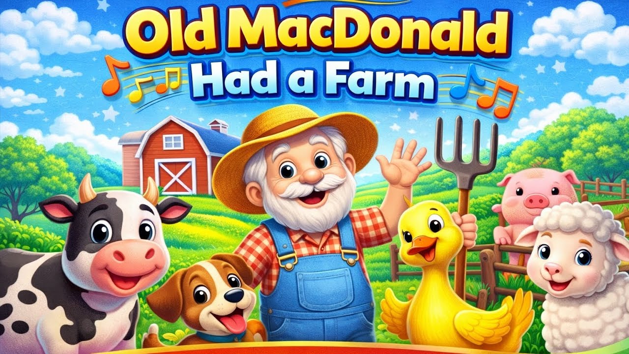 Old MacDonald Had a Farm 👩‍🌾🐄 | Kids Nursery Rhyme with Animals