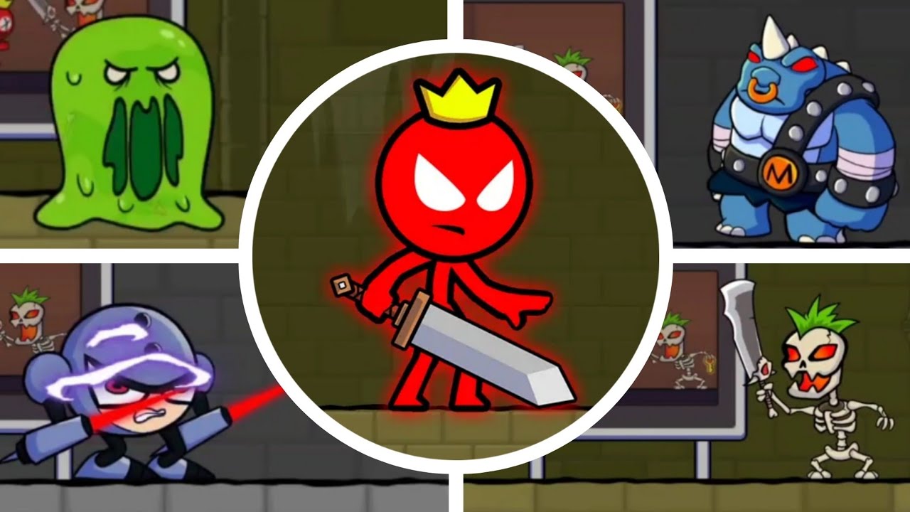 Red Stickman: Stick Adventure All Bosses