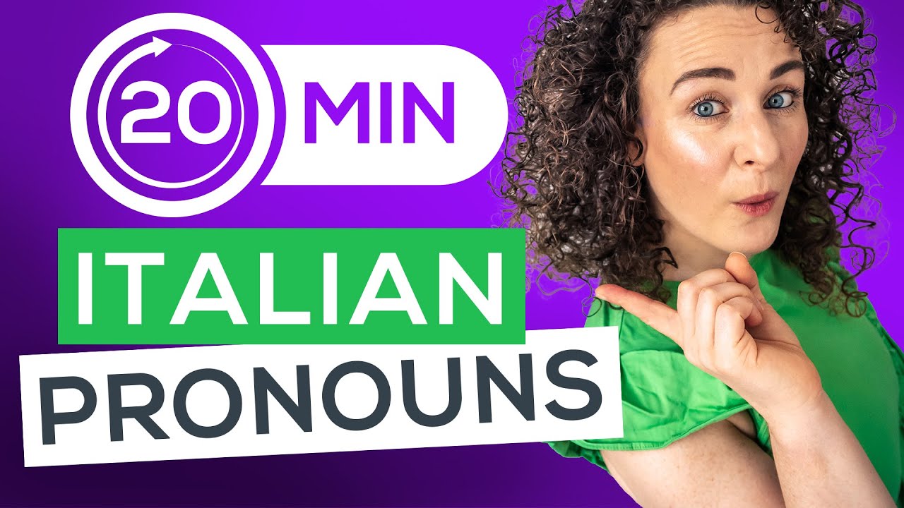 Learn ALL Italian PRONOUNS in JUST 20 Minutes⏳🇮🇹 (+ FREE PDF Cheat-Sheet)