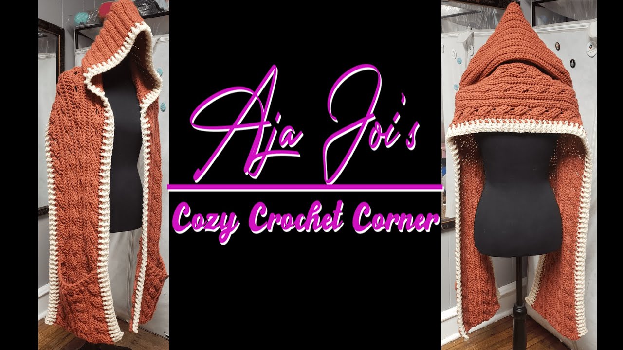 NO SEW Hooded Pocket Shawl