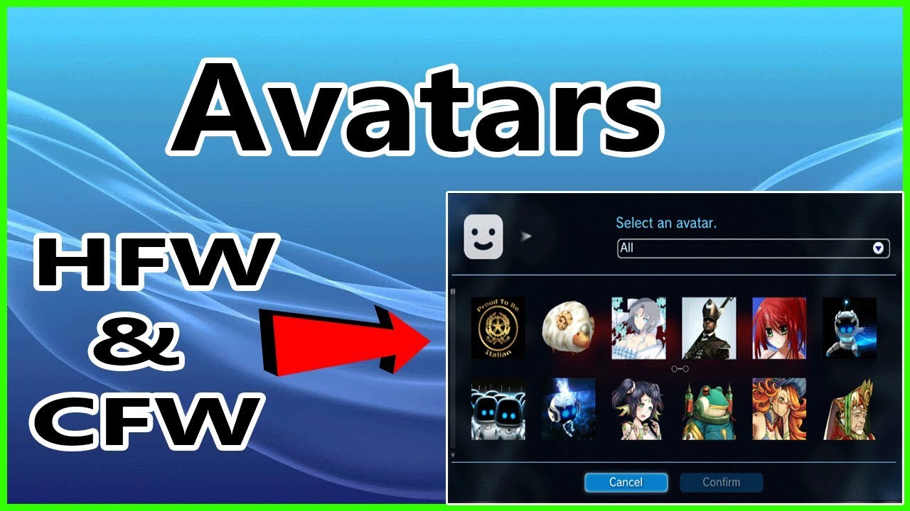 How To Install New Avatars PKG On HFW or CFW PS3 Over 4k Avatars 2019