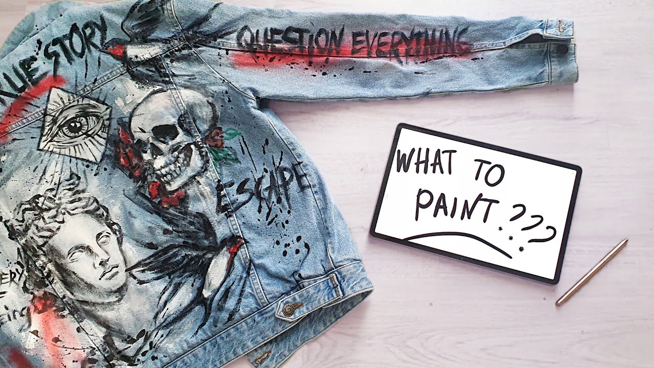 7 Cool Design Ideas for Hand-Painted Clothes / If you don't know what to paint....
