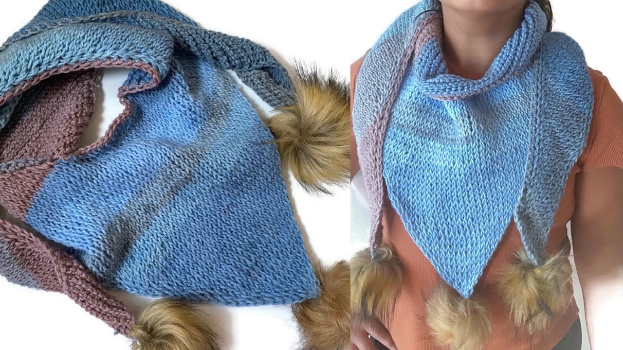 Foulard cache-cou au crochet tunisien