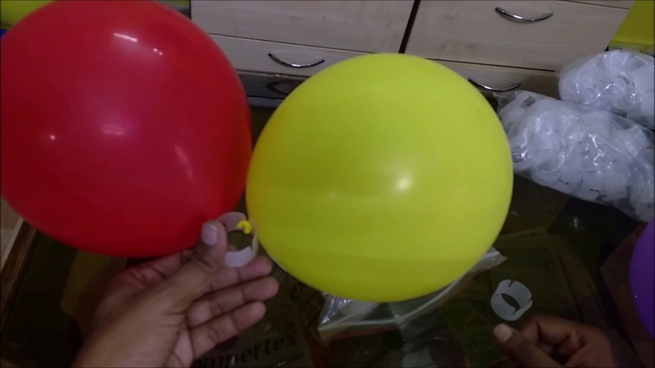 Baloon Decoration using Plastic Ring Connectors