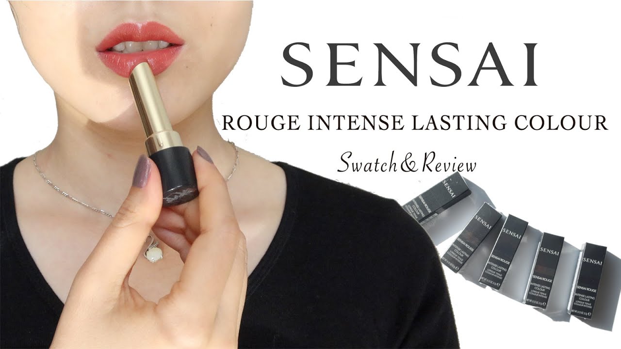 Sensai Rouge Intense Lasting Colour Lipstick Swatch&Review