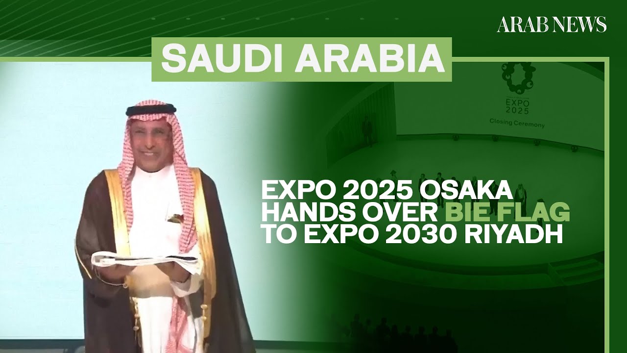 BIE flag officially handed over from Osaka Expo to Expo 2030 Riyadh