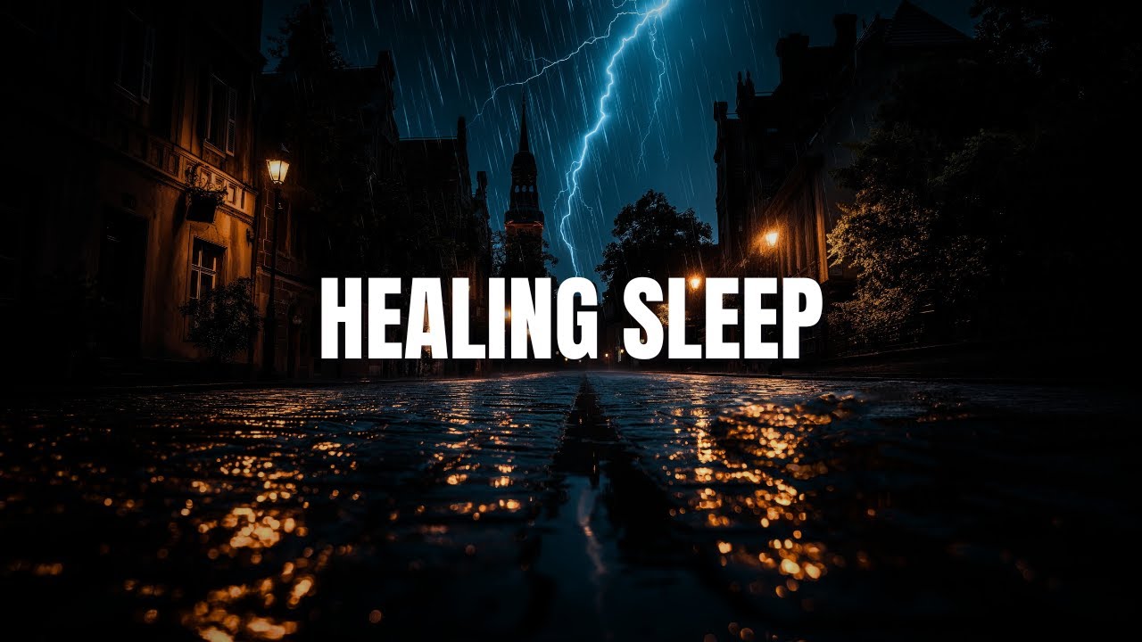 Rain Sounds for Sleeping: Heavy Rain and Thunder for Deep Healing Sleep