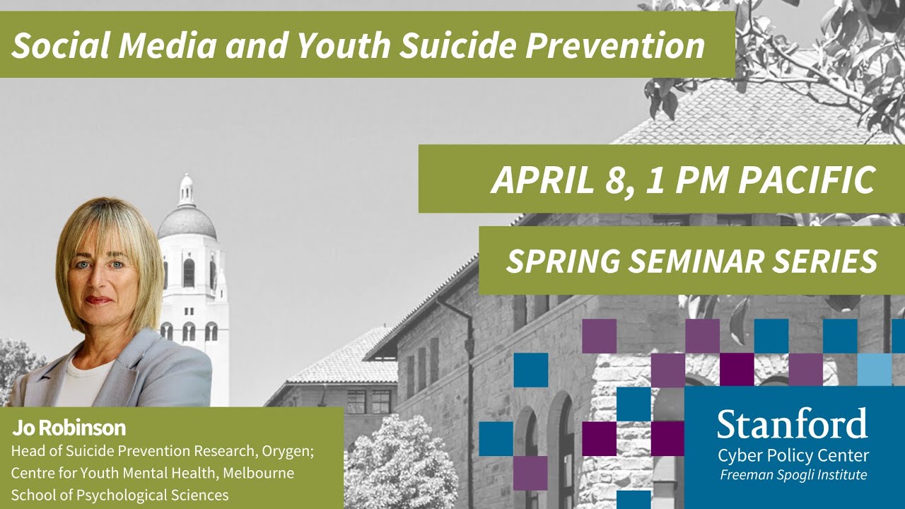 APRIL 8 | Social Media and Youth Suicide Prevention