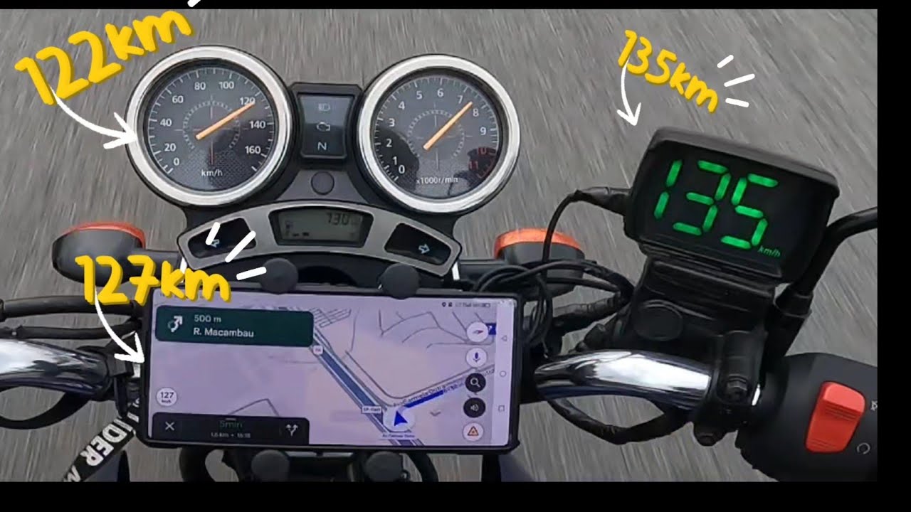 Yamaha Fazer 250 com relação para melhor velocidade final