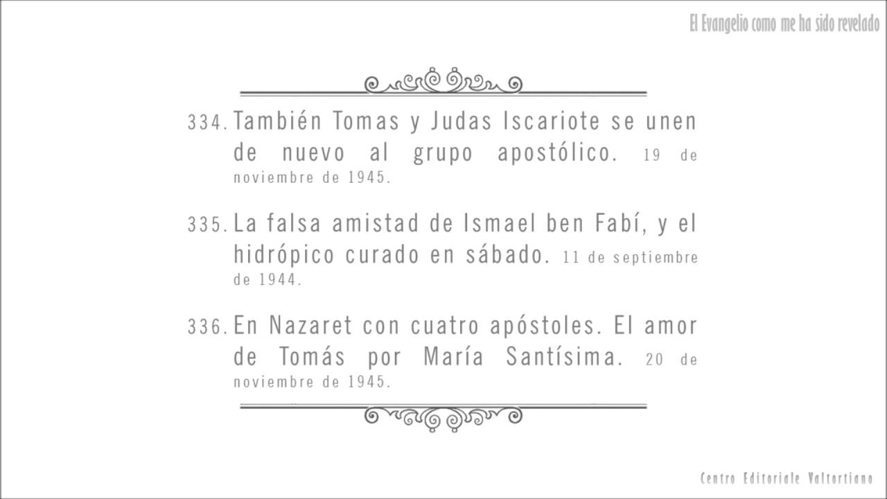 El Evangelio como me ha sido revelado: 334-336
