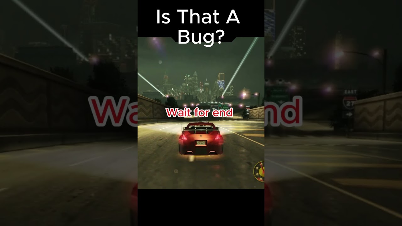 Is That A Bug?  #gaming #games #oldschoolgames #needforspeedunderground #racinggames #carracesgames