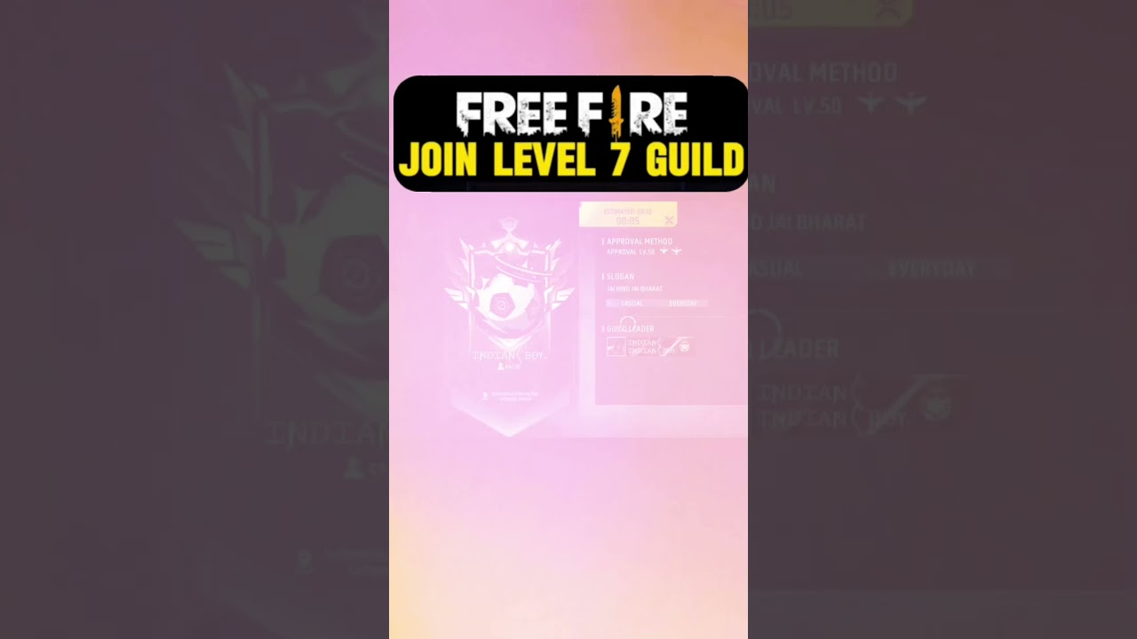 Level 7 Guild Free Fire | Level 7 Guild Kaise Join Kare | Garena Free Fire
