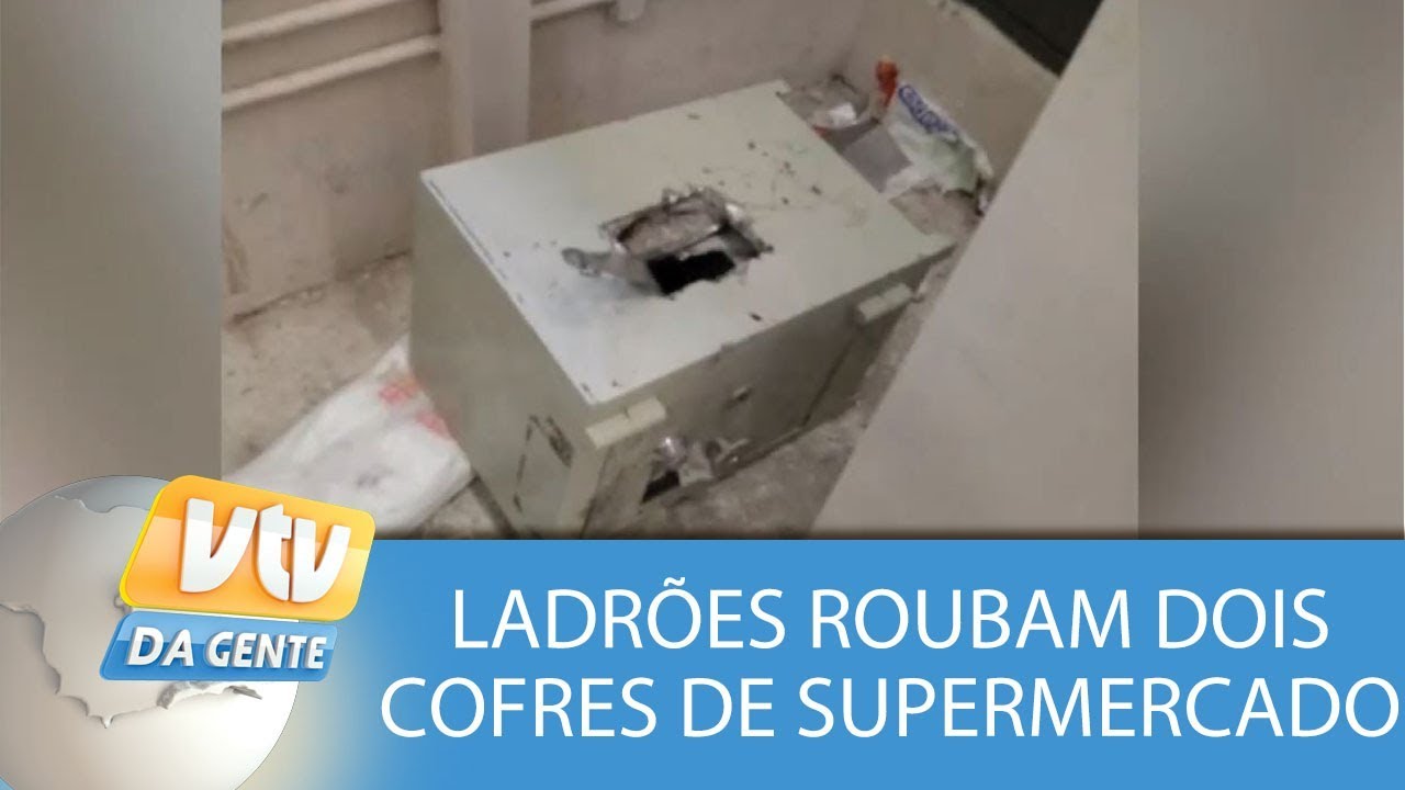 Ladrões roubam dois cofres de supermercado em Jaguariúna