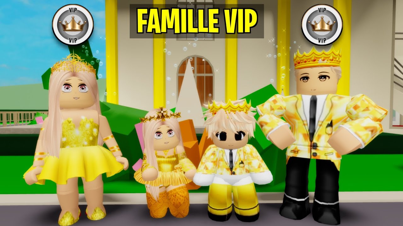 On Crée notre FAMILLE VIP sur BROOKHAVEN RP Roblox…