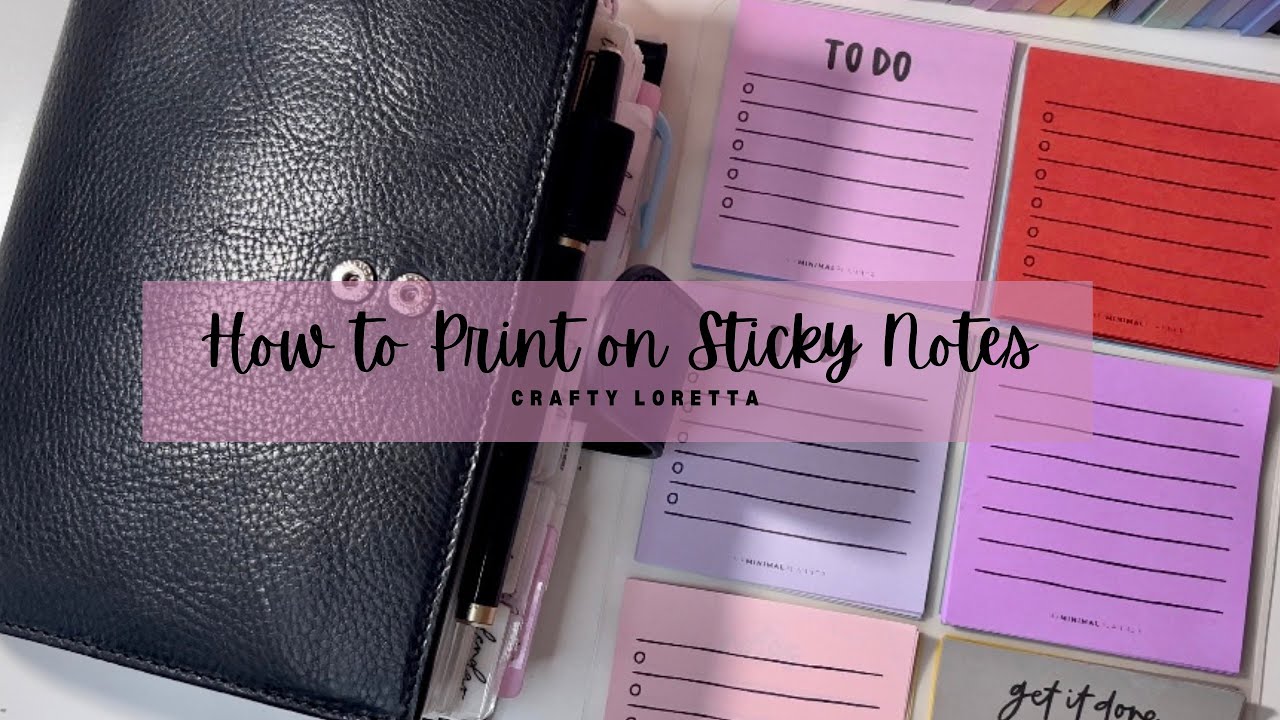 How to Print on Sticky Notes | Tutotial