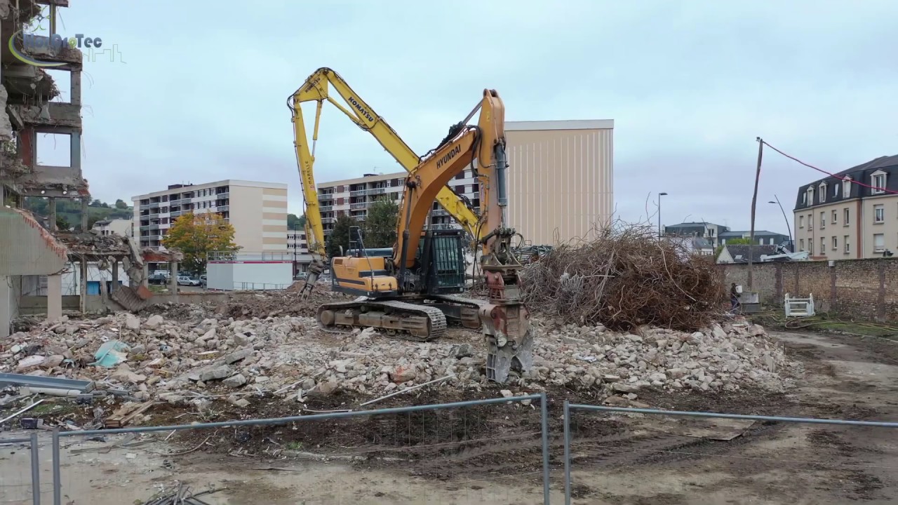 Déconstruction ancien hôpital d'Evreux
