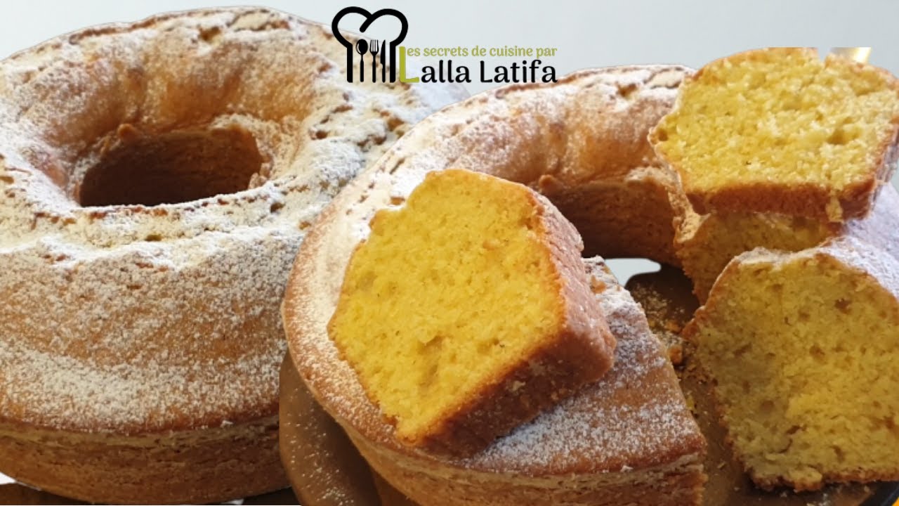 Cake noix de coco orange au Thermomix كيك البيضتان بالكوك والبرتقال@cheflallalatifa