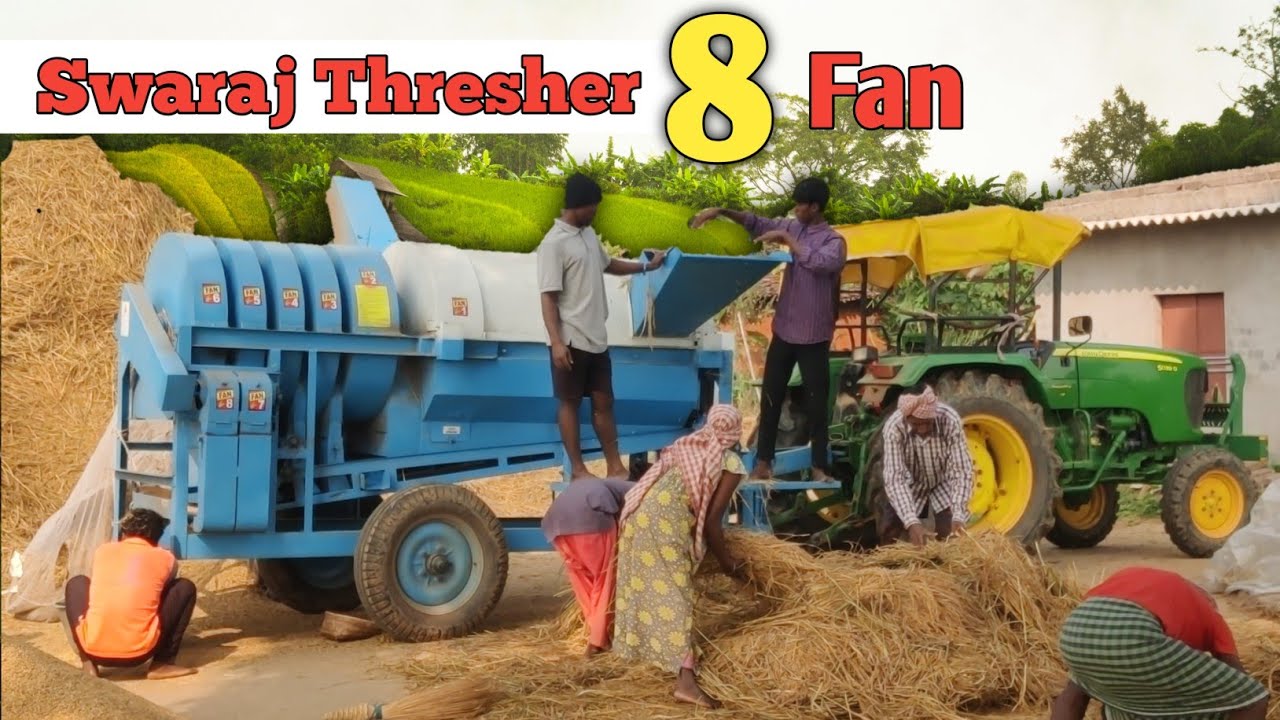 #Swaraj8Fan Swaraj Thresher 8Fan 2025 | Fresh Dhan Quality | Multi Crop Paddy Thresher 8Fan