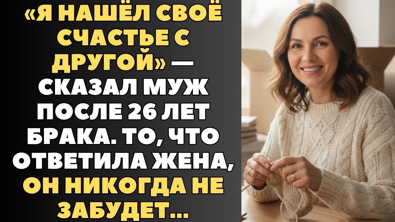 «Я нашёл своё счастье с другой» — сказал муж после 26 лет брака...